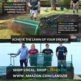 LANDZIE - The Original Lawn Leveling Rake – 36" Steel Handle Yard Leveler, Lawn Level Tool for Creating a Flat Surface - Works for Soil, Dirt, Topdressing, and Ground