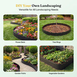Grenebo 4.72 in x 33.2 Ft Garden Edging Border Kit, Flexible No Dig