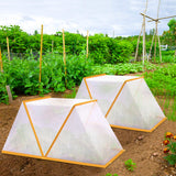 2 Pcs Garden Row Accelerator Plants Cover, 32" x 13" x 14" Foldable Raised Garden Beds Vegetable Rows Plant Protector, Plant Net Cage Guard Greenhouse Cover for Protect Vegetable Fruit from Animal