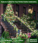 1500 LED 492FT Christmas Lights Outdoors, Green Wire LED String Lights with Timer Memory, Christmas Tree Lights for Indoor Outdoor Christmas Decorations Party Xmas Wedding Garden Patio Cool White