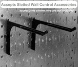 Wall Control 30-P-3232B Black Metal Pegboard Pack - (2) 32" Tall x 16" Wide Black Pegboards