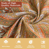 Maison d' Hermine Thanksgiving Tablecloth Kashmir Paisley 100% Cotton Tablecloth 60"x120" – Fall Harvest Dining & Holiday Décor, Washable Reusable Fabric Table Cover for Kitchen & Dining Room