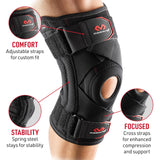 McDavid Knee Brace Support with Side Stays, Compression Knee Sleeve & Cross Straps for Patellar Tendon Support, Tendonitis, Arthritis Pain Relief, Recovery, Knee Brace for Men and Women