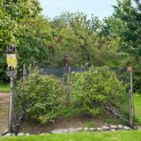 GIFTEXPRESS 1Pcs Solar Power Owl Decoy – 17" Motion Sensor Pest Repellent with Rotating Head, LED Eyes & Sound – Fake Horned Owl for Garden, Yard, Balcony, Farm, Patio, Roof, Lawn- Life Size