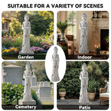 Ultym 42" Buddha Outdoor Statue with Birdfeeder, Extra-Large Buddha Figures