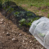 Zonon 10 x 33ft Mosquito Netting Garden Insect Bug Mesh Netting Garden Patio Mesh Screen Net Fly Insect Bug Bird Net Barrier for Patio Balcony Porch Gazebo Vegetables Fruits Plant Protection(Black)