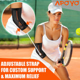 APOYO Elbow Brace for Tendonitis and Tennis Elbow, Compression Sleeve for Arthritis, Workouts, Reduce Joint Pain During Fitness Activity (Small)