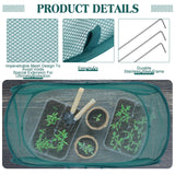 Threehoney 6 Pack Pop up Mesh Plant Covers Outdoor Plant Protector with Ground Nails for Garden Net Guard for Protecting Vegetables Fruits Seedlings Flowers from Animals 35" L x 14" W x 16" H