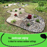 Landscape Edging 2.5 Inch Tall 100 FT, Black Edging for Landscaping with 5Pcs connectors and 120 Pcs Anchoring Spikes for Garden Flower Beds Yard Lawn