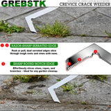 GREBSTK Crack Weeder Crevice Weeding Stainless Steel Sharp Lightweight Tool