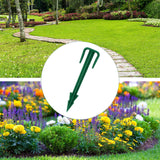 Nuanchu 100 Pcs 4 Inch Stakes Sod Garden Stakes Bulk, Landscape Garden Stake for Membrane, Sod Staples Tent Stake, Netting, Turf, Landscaping and Gardening