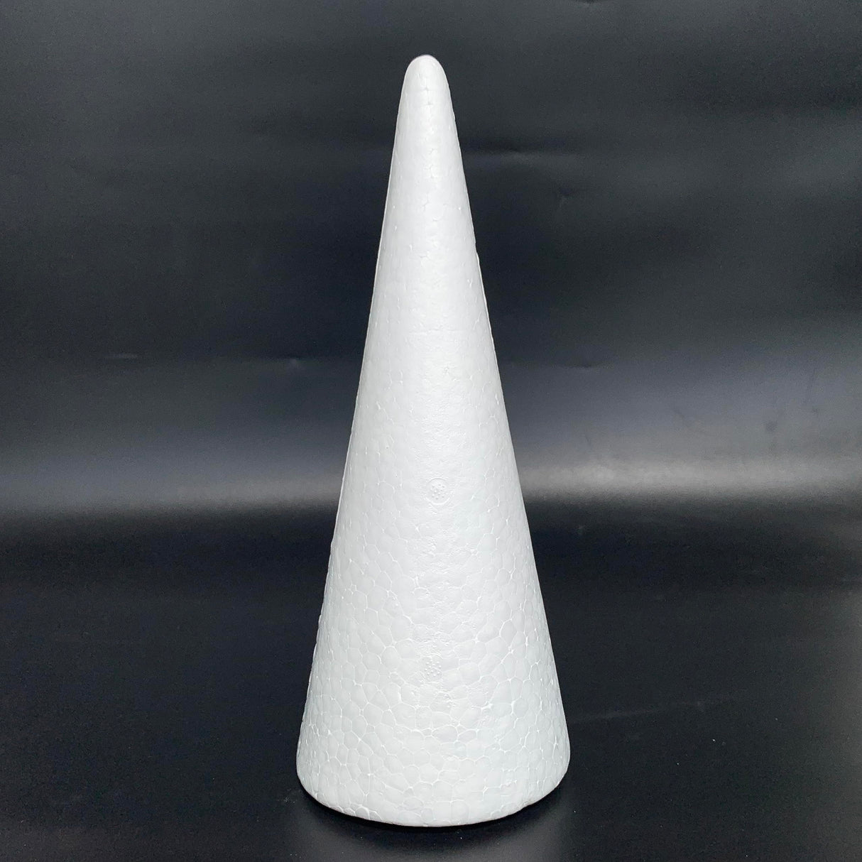 Crafjie Foam Cones for DIY Arts and Crafts (3.75 x 9.7 in, 16 Pack), White Polystyrene Foam Cones Christmas Tree Craft Supplies, for DIY Home Craft Project, Christmas Tree, Table Centerpiece