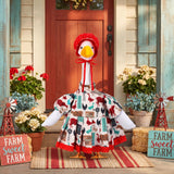 Abbylike Farmhouse Porch Goose Outfit 23 Inch Country style Porch Geese Clothes Costume with Hat for Cement or Plastic Duck Lawn Yard Patio Outdoor Summer Decoration