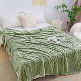 Aganear Fleece Throw Blanket - Cozy Soft Lightweight Fuzzy Throw Blanket for Women Portable Throw Blankets for Couch, Warm Present for Birthday, Christmas, Halloween, Housewarming(50"x60", Sage Green)