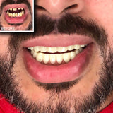 Instant Smile Comfort Fit Flex Teeth - Upper and Lower Matching Set, Natural Shade! Fix Your Smile at Home Within Minutes!