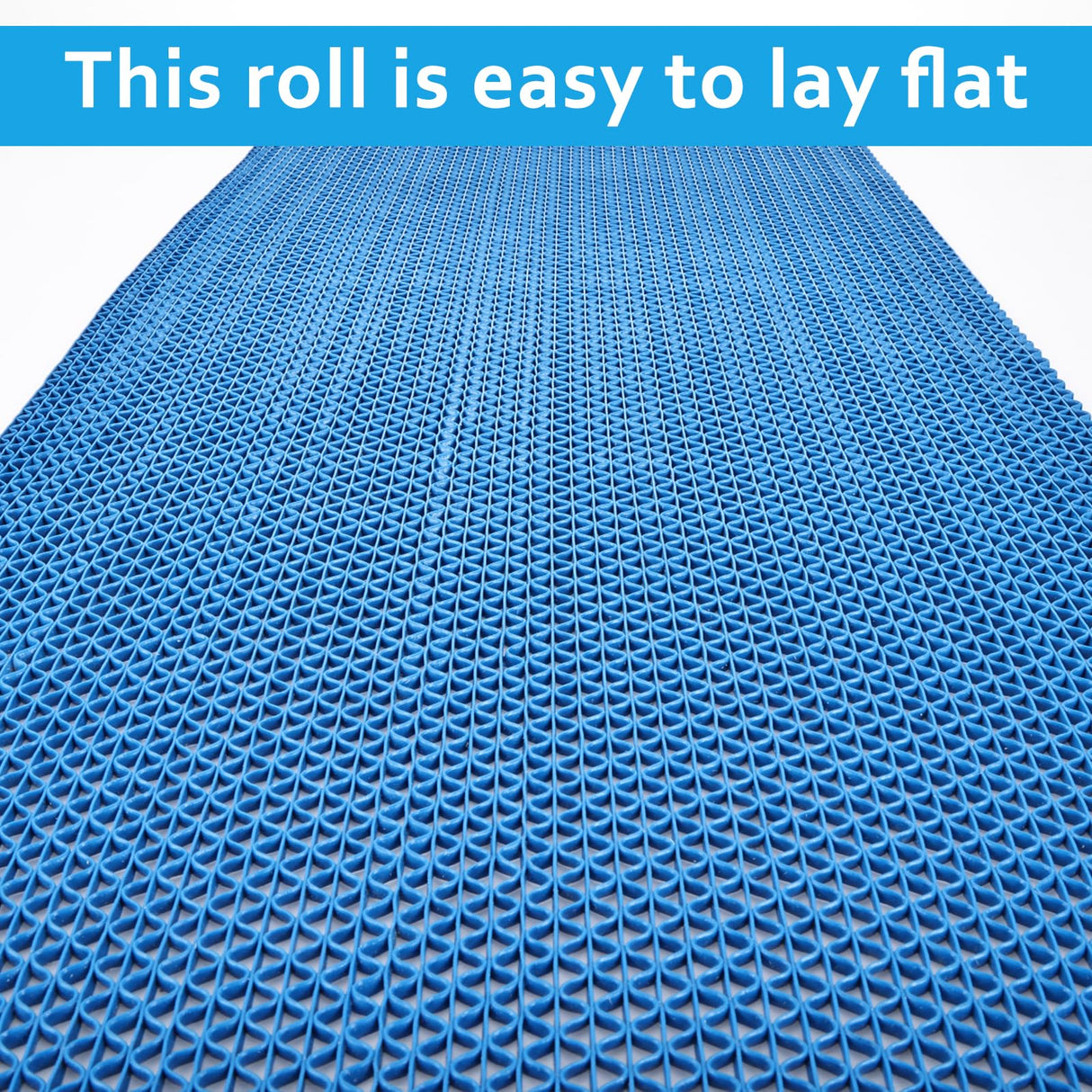 16in x 10Ft Drainage Non Slip Flooring Mats Swimming Pool Bathroom Anti-Fatigue Rubber Matting Heavy Duty Commercial Anti Slip Floor Mats for Garage Restaurant Sauna SPA, 15.7inch x 118inch