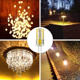 RAYHOO 10pcs G4 LED Bulbs JC Bi-Pin Base Light Bulbs 3W AC/DC 12V 20W-30W T3 Halogen Bulb Replacement Landscape Bulbs(Warm White 3000K)