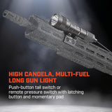 Streamlight 88066 ProTac Rail Mount HL-X 1000-Lumen 50000-Candela Tactical Led Flashlight, Ten-TAP Programmable, Long Gun Light for Picatinny Rails, Clear Retail Packaging, Black