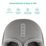 Medcursor Foot Massager Machine with Heat, Shiatsu Deep Kneading, Delivers Relief for Tired Muscles and Plantar, Multi-Level Settings & Adjustable Intensity for Home or Office Use, FSA HSA Eligible