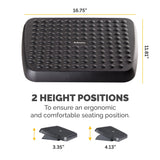 Fellowes 48121 Standard Foot Rest, Graphite