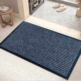 Front Door Mat,2'x3'Indoor Outdoor Door Mat,Heavy Duty Durable Welcome,Commercial Floor Mats Inside Outside Entrance, Waterproof All-Season, All-Weather Non Slip Backing Doormat for Entryway,Dark Gray