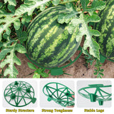 UCandy Pack 10 Plant Melon Supports Cages Cradles Trellis for Watermelon, Cantaloupe, Pumpkins, Strawberries Avoid Ground Rot (Light grenn)