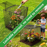 Metal Plant Cages for Outdoor Plants, Garden Cloches for Plants Rustproof