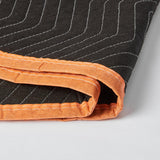 Amazon Basics Reinforced Tear-Resistant Moving Blankets, 72" x 80", Black, 6-Pack