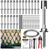 Acemaker Wire Trellis Kit, 20-Set 5/64” Crosshead with Cutter & 98ft Cable