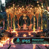 2PK 240LED 95FT Solar Christmas String Lights Outdoor Waterproof | Solar Christmas Tree Lights With 8 Lighting Modes Solar Light Outdoor For Xmas Party Garden Tree Christmas Decorations (Warm White)