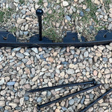 COBARYEN Plastic Landscape Anchoring Spikes 100 Pcs 8 Inch Nylon Spiral Landscape Spikes for Yard, Garden Lawn, Weed Barriers, Artificial Turf, Tent