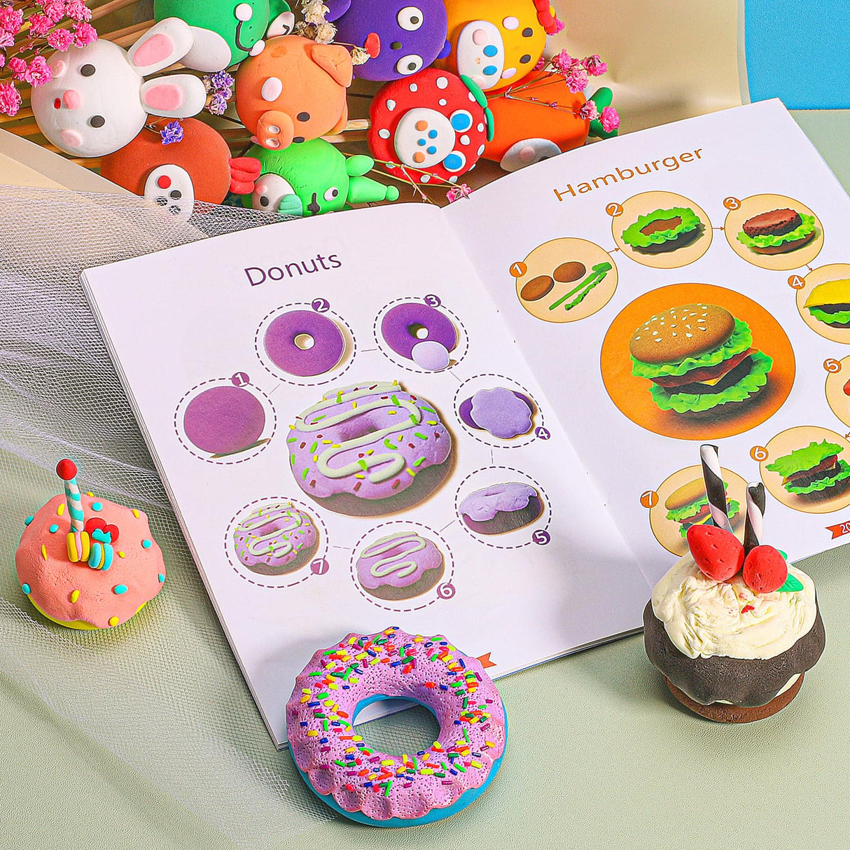 ifergoo Air Dry Clay for Kids - 102 Colors Molding Magic Clay Kit, Safe & Non-Toxic, Kids DIY Model Art & Crafts Toys with Sculpting Tools, Birthday & Christmas Gifts for Boys & Girls 3-12 Years Old