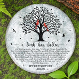 8'' Memorial Garden Stone for Loss of Loved One, Garden Stones in Memory of Loved Ones, Sympathy Gift Fathers Day, Weatherproof Outdoor Memorial Plaques, Remembrance Natural Stone with Stand HS8-8