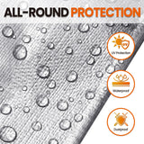 Spacever Tarp Heavy Duty 30x40 FT, 12 Mil Thick Large Tarps Water-Proof with Grommets, UV& Tear Resistant, Plastic Cover for Pool Roof Tent Outdoor Firewood, Silver& Brown