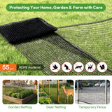 Deer Fence for Garden 4ftx50ft, Plastic Mesh Garden Fencing with Pre-Strung Reinforced Edge, Durable Temporary Fencing, Animal Barrier Fence, Ideal Safe Netting for Poultry, Fruit & Plant Protection