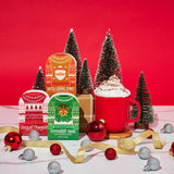 Thoughtfully, Holiday Hot Chocolate Mix Gift Set, Ugly Sweater Cocoa Sampler with 12 Flavored Packets Including Peppermint, Gingerbread, Rocky Road & More, Christmas Gift Box, Set of 12