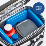 Cool Coolers by Fit & Fresh Kids Clear Blue Ice Packs, Quick Freeze, Space-Saving, Reusable Ice Pack for Lunch Boxes & Coolers