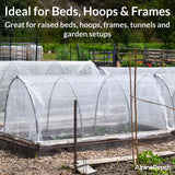 AlpineReach Garden Netting Ultra Fine Mesh 10 x 34 ft - Durable Protection Barrier Net Cover for Vegetable Plants Fruits Flowers Crops Greenhouse Row Cover Raised Bed