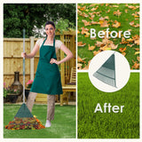 ORIENTOOLS 69" Adjustable Leaf Rake with 5-Section Handle, 26-Tine Durable Plastic Head, Dual-Use Design Converts to Leaf Scoops, Lightweight Yard Rake for Lawns, Grass, Shrubs & Garden (Foldable)