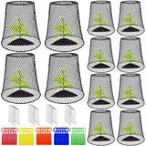 Dizvilz 12Pcs Chicken Wire Cloche Plant Covers,Durable Garden Cloches for Plants,Metal Netting Plant Protectors from Animals for Keeping Bunnies Chicken Squirrels Birds Other Out