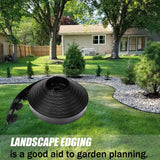 Landscape Edging 2.5 Inch Tall 100 FT, Black Edging for Landscaping with 5Pcs connectors and 120 Pcs Anchoring Spikes for Garden Flower Beds Yard Lawn