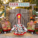 Abbylike Farmhouse Porch Goose Outfit 23 Inch Country style Porch Geese Clothes Costume with Hat for Cement or Plastic Duck Lawn Yard Patio Outdoor Summer Decoration
