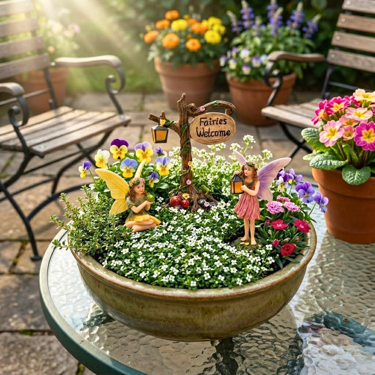 PRETMANNS Fairies for Fairy Garden Accessories, 3 Piece Kit