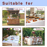 HolidayIdeas Fitted White Tableclothes - 72 x 30 Inch - 2 Pack Rectangle Table Covers for 6 Foot Tables, Polyester Fabric Tablecloths for Christmas, Parties, Wedding, Trade Show