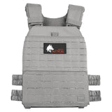 WOLF TACTICAL Adjustable Weighted Vest – WODs, Strength and Endurance Training, Fitness Workouts, Running (Gray)