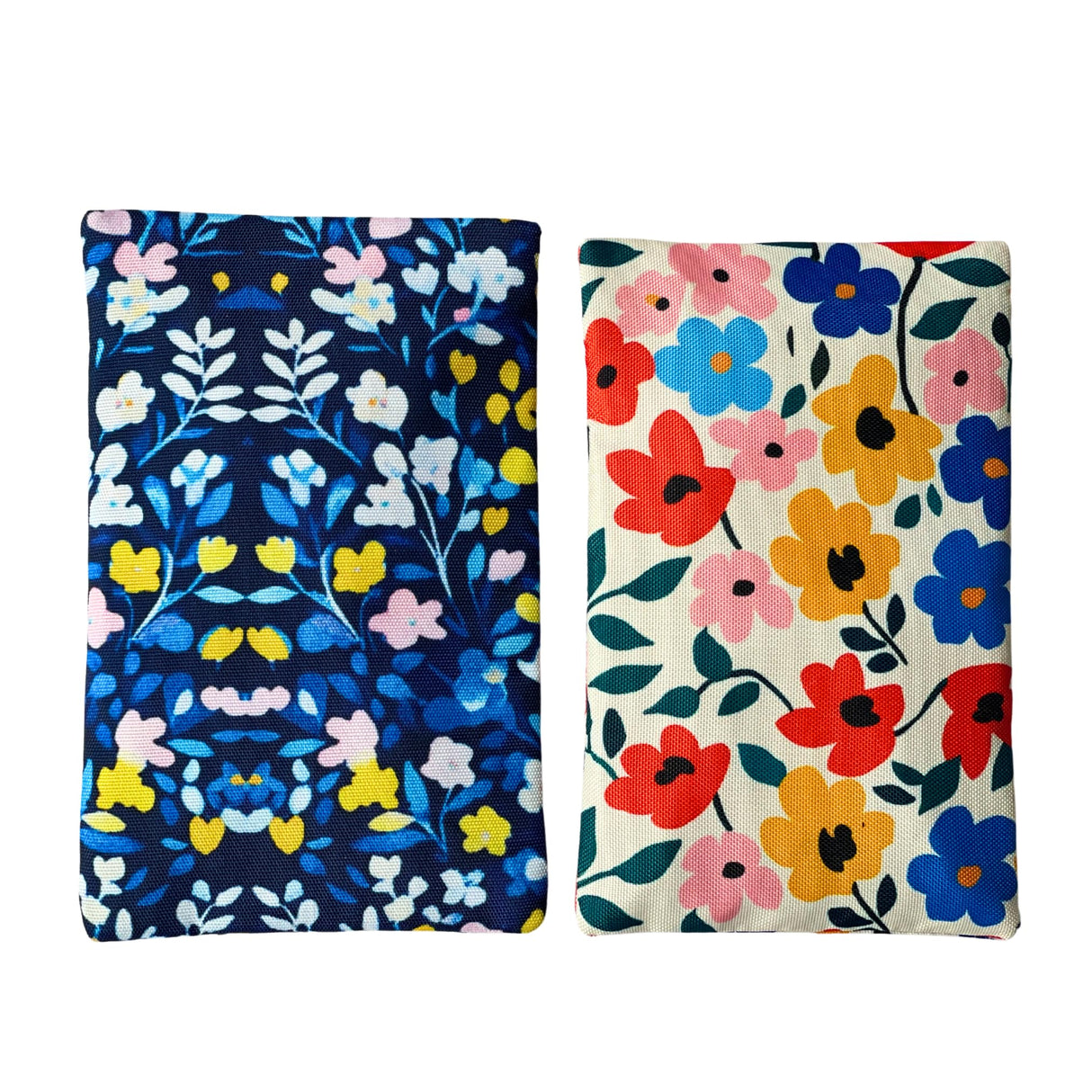 Yumbox Reusable Soft Ice Packs with Fabric Sleeve for Lunch Box and Cooler, Sweatproof, Pack of 2 Gel Ice Packs (Flowers)