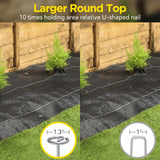 GZBEVITAR Landscape Fabric Stakes, 8 Gauge Circle Top Landscape Pins