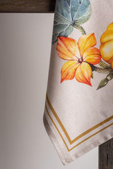 Maison d' Hermine Kitchen Towels Set of 3 100% Cotton 20" x 27.5" Reusable Cloth Tea Dish Towels Absorbent with Hanging Loop for Kitchen Dining Thanksgiving Christmas Decorations (Potiron)