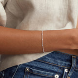 Carffordo 925 Sterling Silver Bracelets for Women, Cuban Link Bracelet