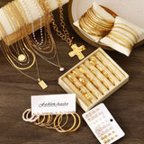 FANDY 137 Pieces Gold Jewelry Set for Women